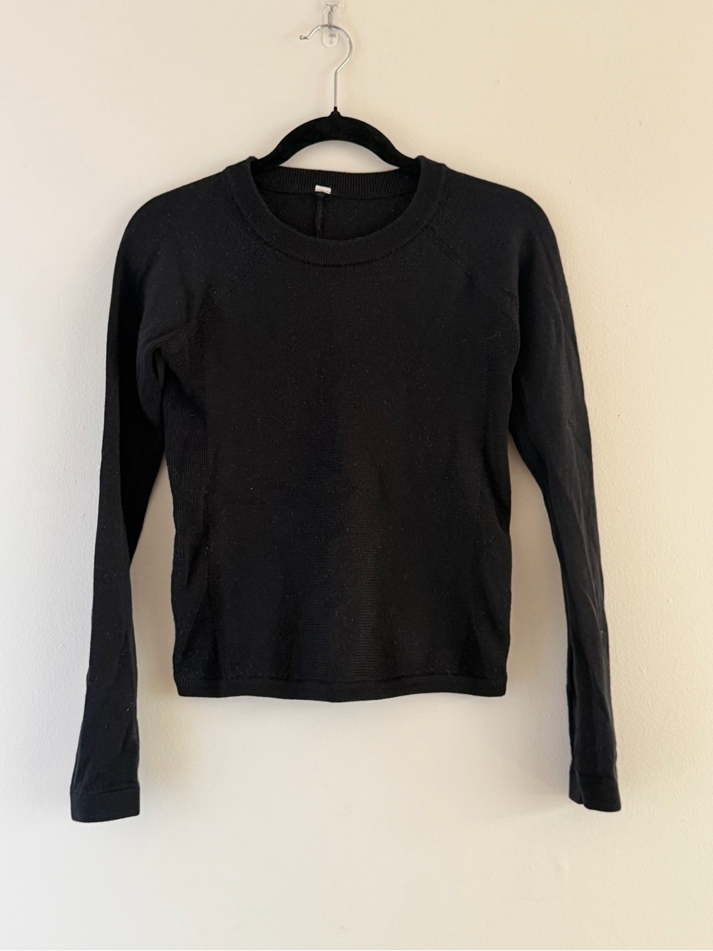 Classic Black Knit Long-Sleeve Crewneck Top - Lululemon